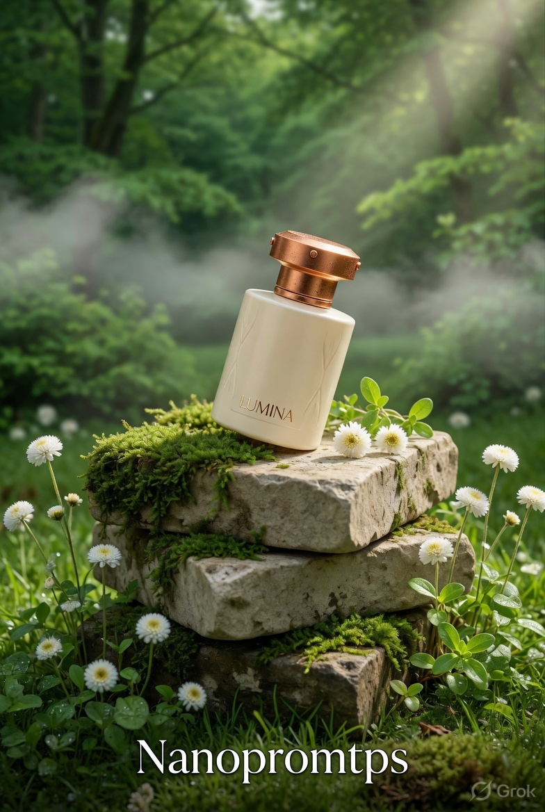 Cream Copper Perfume Forest Stones