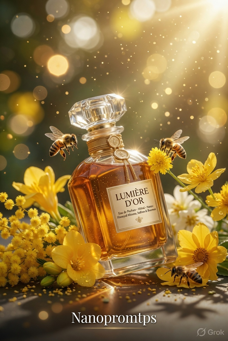 Golden Amber Perfume Radiant Bees
