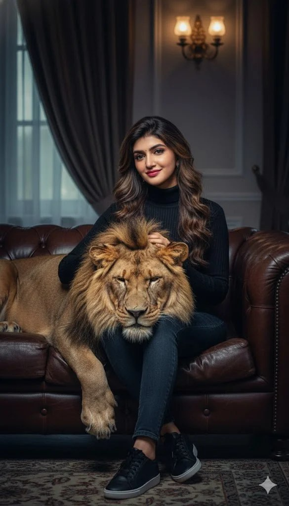 Opulent Room With Majestic Lion