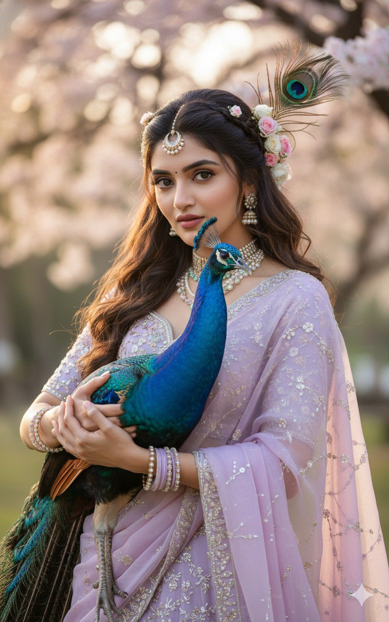 Peacock Divine Portrait