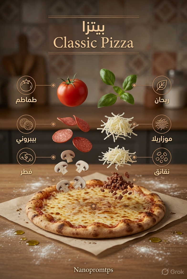 Pizza Exploded View Video