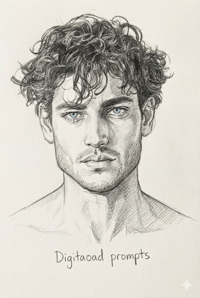 Ultra Realistic Pencil Sketch AI Prompt – Hand Drawn Portrait Style