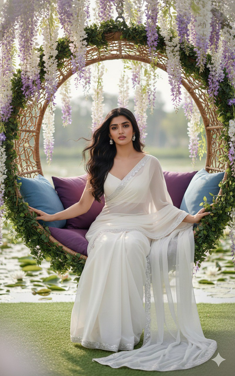 Wisteria Swing Portrait